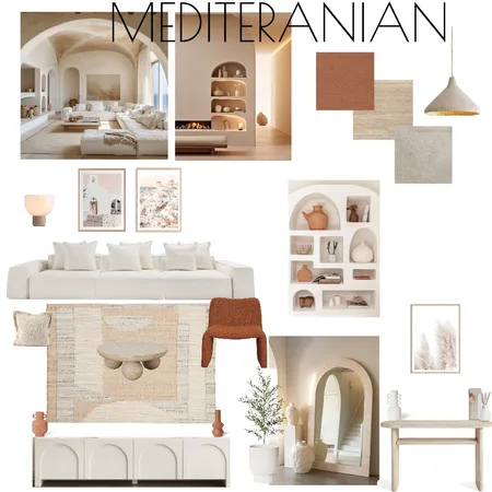 Mediterranean Style Living Room V2 Interior Design Mood Board by Sarahslmcdonald@outlook.com on Style Sourcebook