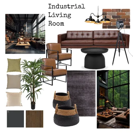 INDUSTRIAL MOOD BOARD Interior Design Mood Board by Pracha1420 on Style Sourcebook