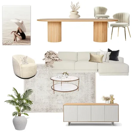 Treeby glam living & dining Interior Design Mood Board by Amanda Lee Interiors on Style Sourcebook