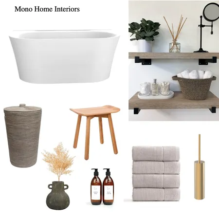 mono bathroom Interior Design Mood Board by Alinane1 on Style Sourcebook
