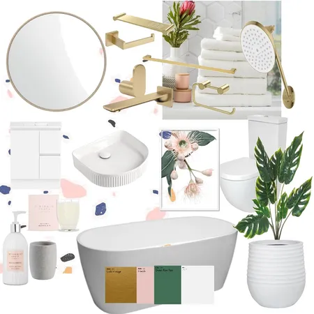 guest bathroom Interior Design Mood Board by ruyahalamrir on Style Sourcebook