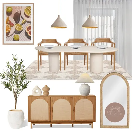 Mediterranean Dining Space Interior Design Mood Board by Lainey Alexander Design Studio on Style Sourcebook