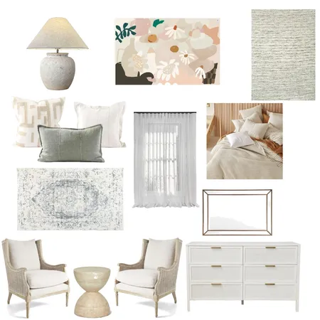Contemporary Bedroom Space Interior Design Mood Board by Reflective Styling on Style Sourcebook