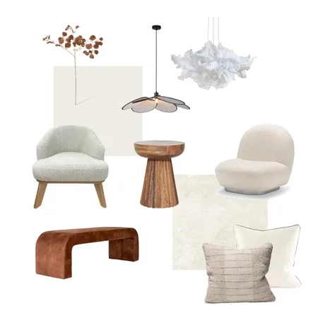 Japandi Inspired Sitting Area Interior Design Mood Board by ellie.sawyer317 on Style Sourcebook