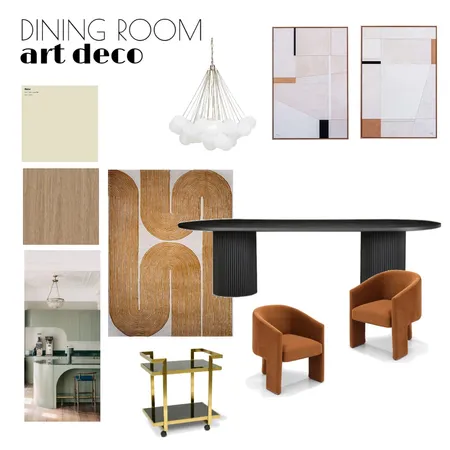 ART DECO DINING ROOM Interior Design Mood Board by Rachel Romly Interiors on Style Sourcebook