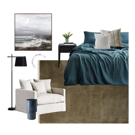 Calm Bedroom Interior Design Mood Board by Valhalla Home Co on Style Sourcebook