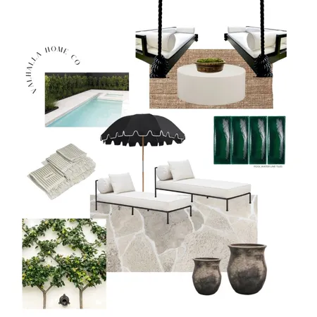 Euro Summer Patio + Pool Area Interior Design Mood Board by Valhalla Home Co on Style Sourcebook