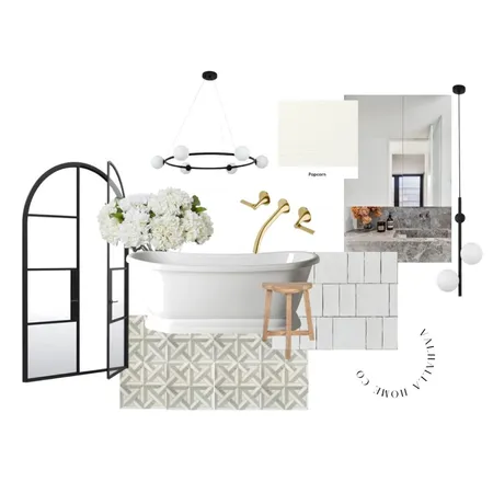 Classic Contemporary Ensuite Interior Design Mood Board by Valhalla Home Co on Style Sourcebook