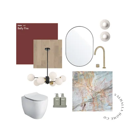 Opulent Powder Room Interior Design Mood Board by Valhalla Home Co on Style Sourcebook
