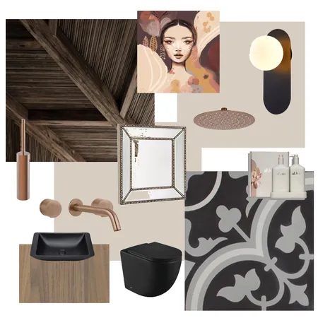 Pacific st studio ensuite Interior Design Mood Board by Dune Drifter Interiors on Style Sourcebook