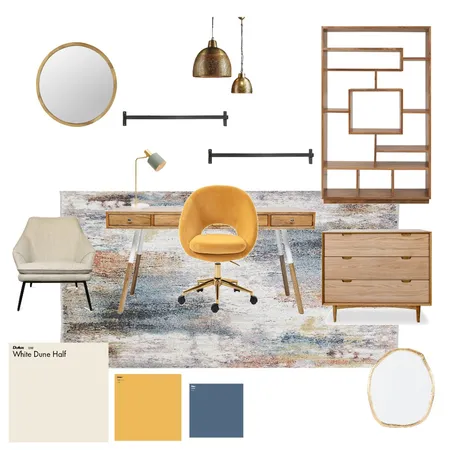 חרדל כחול אופוויט Interior Design Mood Board by Mualelm on Style Sourcebook
