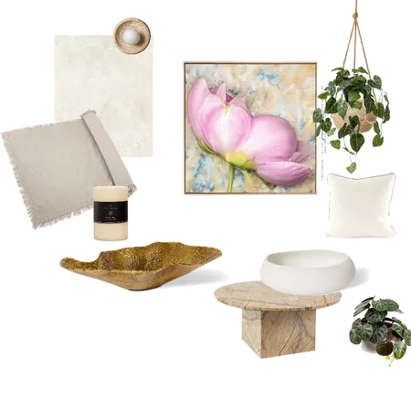 Wabi sabi meets sofisticatication - delicate accessories to accent neutral living room interior Interior Design Mood Board by Ronja Bahtiyar Art on Style Sourcebook