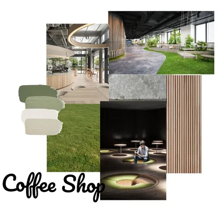 COFFEE SHOP Interior Design Mood Board by tala kh on Style Sourcebook