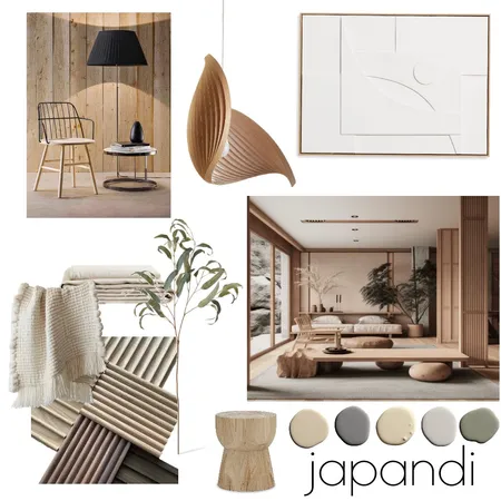 Japandi Design Style Board Interior Design Mood Board by heidigrace on Style Sourcebook