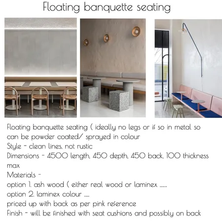 banquette seating Interior Design Mood Board by Interior Design Rhianne on Style Sourcebook