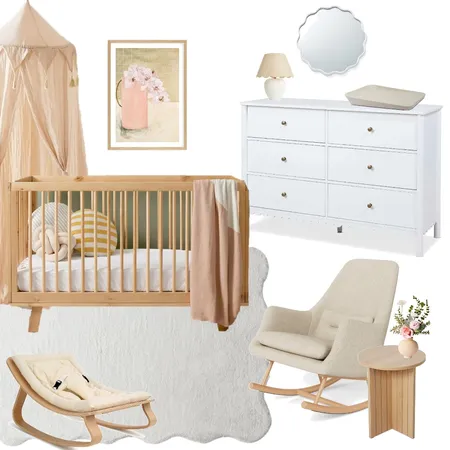 NEUTRAL GIRLS NURSERY Interior Design Mood Board by CO__STYLERS on Style Sourcebook