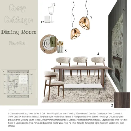 Ass 9 Dining Room Interior Design Mood Board by menenel01@gmail.com on Style Sourcebook