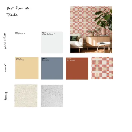 first floor #1 Triadic Interior Design Mood Board by Livalism on Style Sourcebook