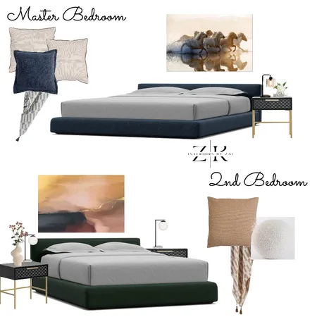 Modern Bedrooms AIRBNB Interior Design Mood Board by Interiors By Zai on Style Sourcebook