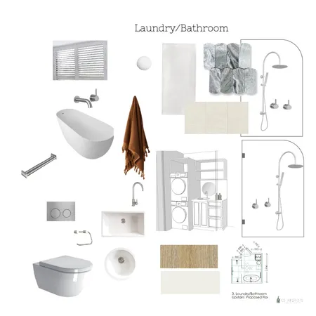 Ellen Laundry Bathroom Interior Design Mood Board by CSInteriors on Style Sourcebook
