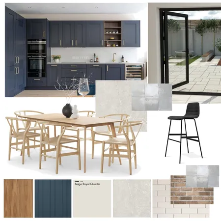 Blue Kitchen Interior Design Mood Board by Studio Tamar Creative on Style Sourcebook