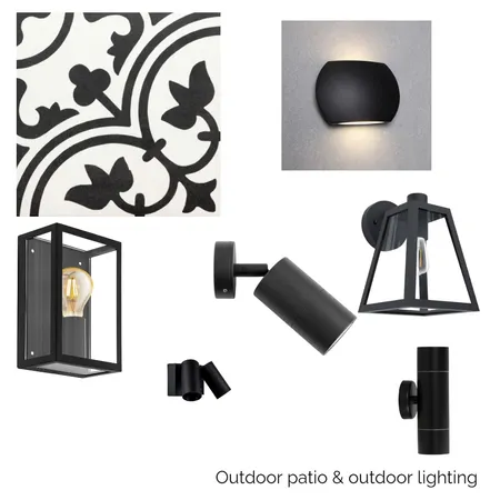 Outdoor Lighting and Patio Tiles Interior Design Mood Board by KaraboK on Style Sourcebook