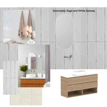 Downstairs Air BnB sage and white subway Interior Design Mood Board by CSInteriors on Style Sourcebook