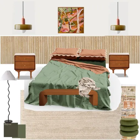 Main Bedroom Green and White Interior Design Mood Board by Kriveros@bggs.qld.edu.au on Style Sourcebook