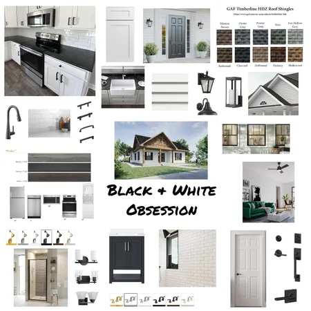 Black and White Obsession Interior Design Mood Board by rlhoward0524 on Style Sourcebook