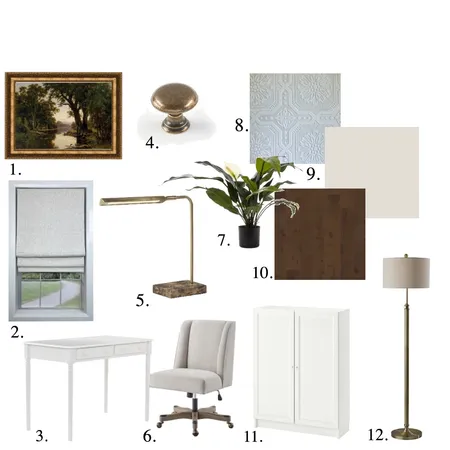 Office Nook Interior Design Mood Board by brptk6@gmail.com on Style Sourcebook