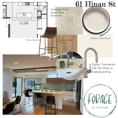 61 Hinau St - Kitchen Interior Design Mood Board by fleurwalker on Style Sourcebook