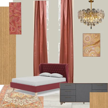 Спальня серо-винная 02 Interior Design Mood Board by Anna Cheganova on Style Sourcebook