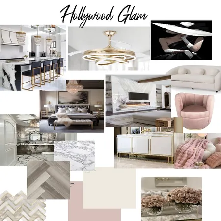 Hollywood Glam Interior Design Mood Board by Chi Chi on Style Sourcebook