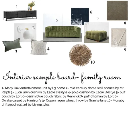 interior sample board- family room Interior Design Mood Board by kittyoconnor on Style Sourcebook