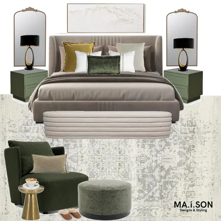 Green Aesthetic - Bedroom Interior Design Mood Board by JanetM on Style Sourcebook