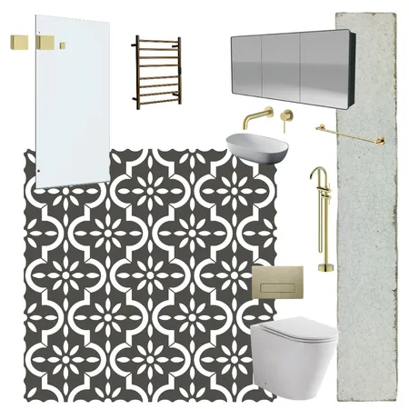 Complete Bathroom Package - The Block 2022 Omar & Oz Main Bathroom Interior Design Mood Board by Beaumont Tiles on Style Sourcebook