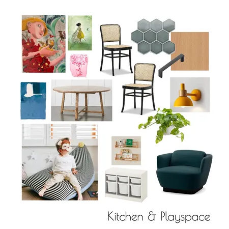 MC Montrose Kitchen/Dining/Playspace Interior Design Mood Board by Boutique Yellow Interior Decoration & Design on Style Sourcebook