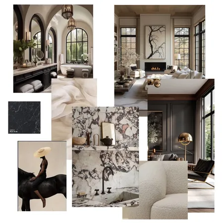 Achromatic sophistication Interior Design Mood Board by Lajla on Style Sourcebook
