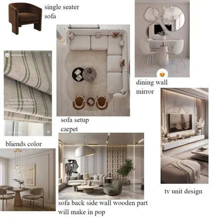LIVING ROOM MOOD BOARD Interior Design Mood Board by smehta on Style Sourcebook