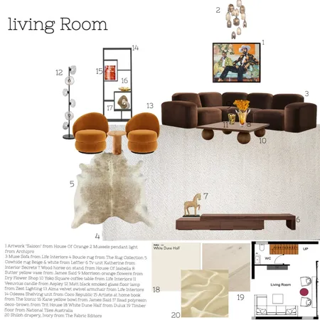 Living Room Sample Board Interior Design Mood Board by ioanna lakouri on Style Sourcebook