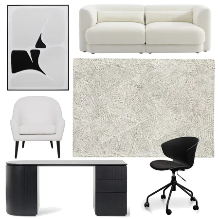 Effie - Monochrome Office Interior Design Mood Board by Miss Amara on Style Sourcebook