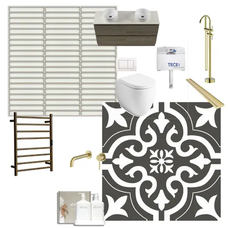 Complete Bathroom Package - The Block 2022 Omar & Oz Master Ensuite Interior Design Mood Board by Beaumont Tiles on Style Sourcebook