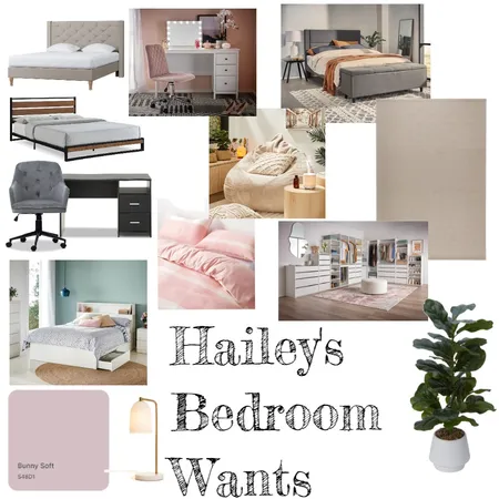 Hailey's Bedroom Ideas Interior Design Mood Board by taylacorben@outlook.com on Style Sourcebook