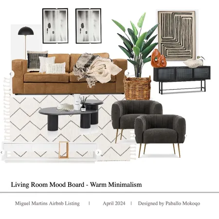 Miguel Living Room Interior Design Mood Board by Paballo on Style Sourcebook