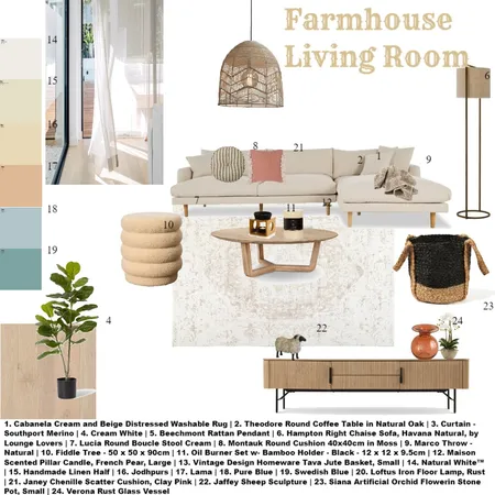 living room sample Interior Design Mood Board by RoseyM on Style Sourcebook