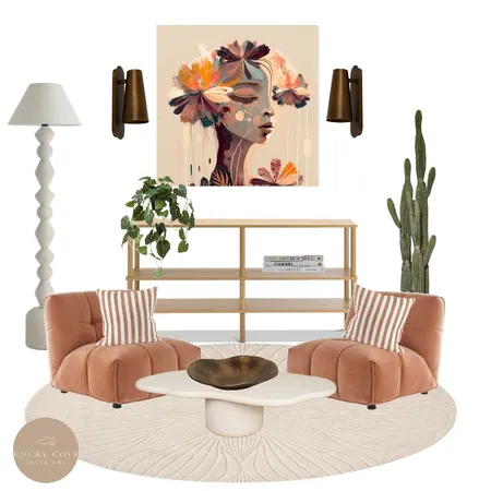 Modern blush reading nook Interior Design Mood Board by Rockycove Interiors on Style Sourcebook