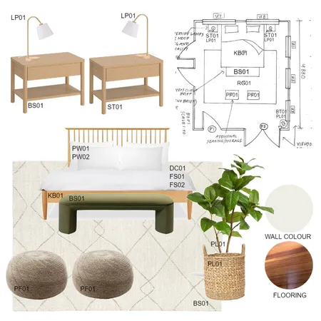 SCHEME 1 FOR BED 1 Interior Design Mood Board by Lura Interior Design on Style Sourcebook