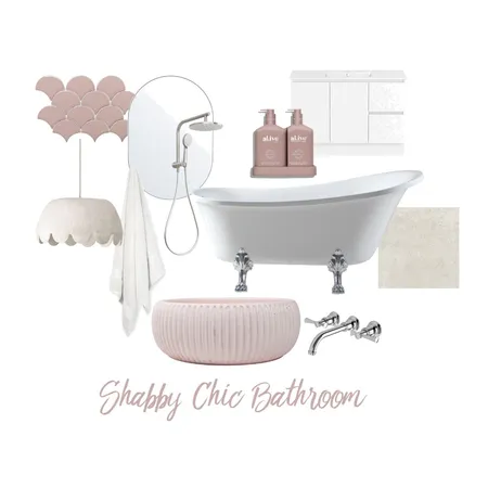 Shabby Chic Bathroom Interior Design Mood Board by KaitlynG on Style Sourcebook