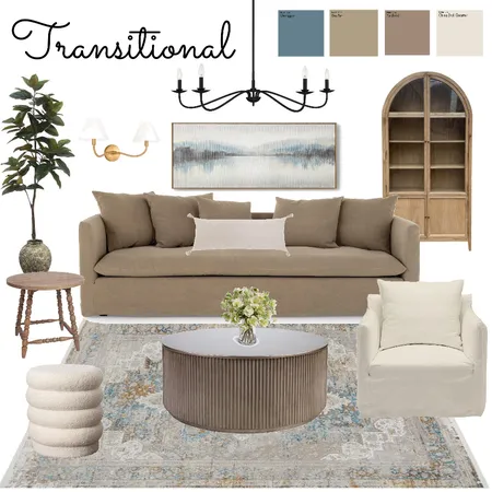 Transitional Interior Design Mood Board by rebeccadew4@gmail.com on Style Sourcebook