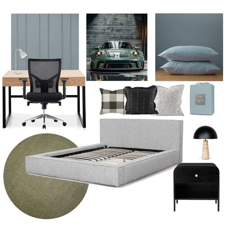 Mb’s bedroom Interior Design Mood Board by E N V I S U A L      D E S I G N on Style Sourcebook